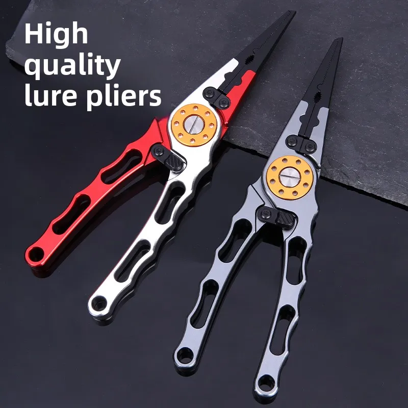 Multifunctional lure pliers fish control device aluminum alloy fishing pliers open loop hook removal and fishing line cutting
Multifunctional lure pliers fish control device aluminum alloy fishing pliers open loop hook removal and fishing line cutting