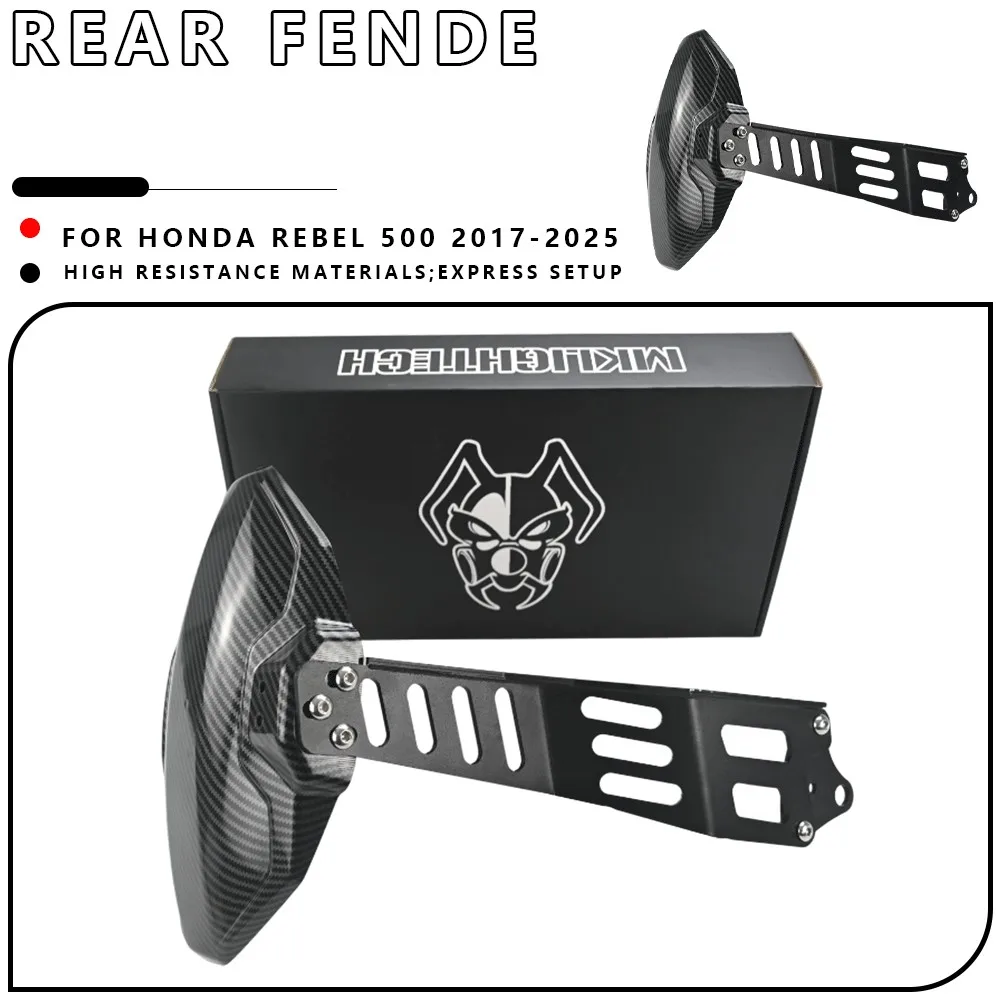 MTKRACING For HONDA REBEL 500 2017-2025 Motorcycle Accessories Rear Mudguard Wheel Splash Guard Fender License Plate Holder
MTKRACING For HONDA REBEL 500 2017-2025 Motorcycle Accessories Rear Mudguard Wheel Splash Guard Fender License Plate Holder