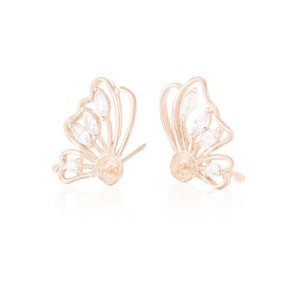 Earring Base for 5mm-7mm Round Beads or Pearls 925 Silver Stud Earring Settings Butterfly Earring Blank
Earring Base for 5mm-7mm Round Beads or Pearls 925 Silver Stud Earring Settings Butterfly Earring Blank