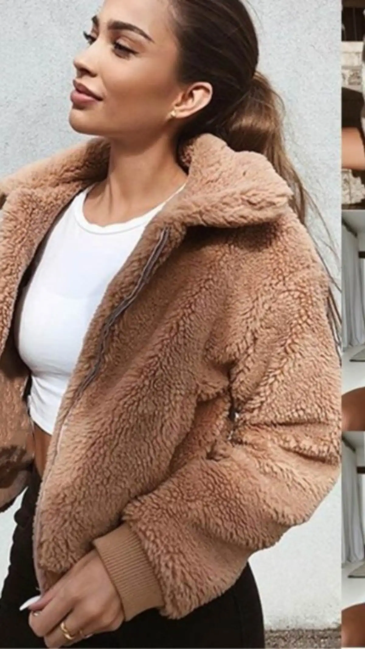 Faionable Autumn Winter Warm Women's Coat Street Sle Jaet Long Sve Zipper Closure Color ort Outerwear
Faionable Autumn Winter Warm Women's Coat Street Sle Jaet Long Sve Zipper Closure Color ort Outerwear