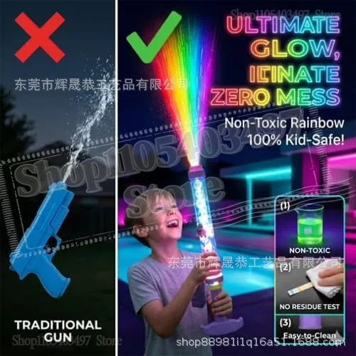 Outdoor Glowing Rainbow LED Water Blaster Pull Push Firework Spray Water Gun with Light Creativity Squirt Water Blaster Gifts
Outdoor Glowing Rainbow LED Water Blaster Pull Push Firework Spray Water Gun with Light Creativity Squirt Water Blaster Gifts