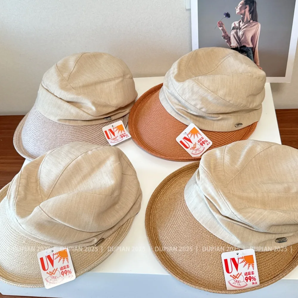 Japanese linen patchwork duckbill cap, front roll equestrian sun protection design, lazy and wrinkled
Japanese linen patchwork duckbill cap, front roll equestrian sun protection design, lazy and wrinkled