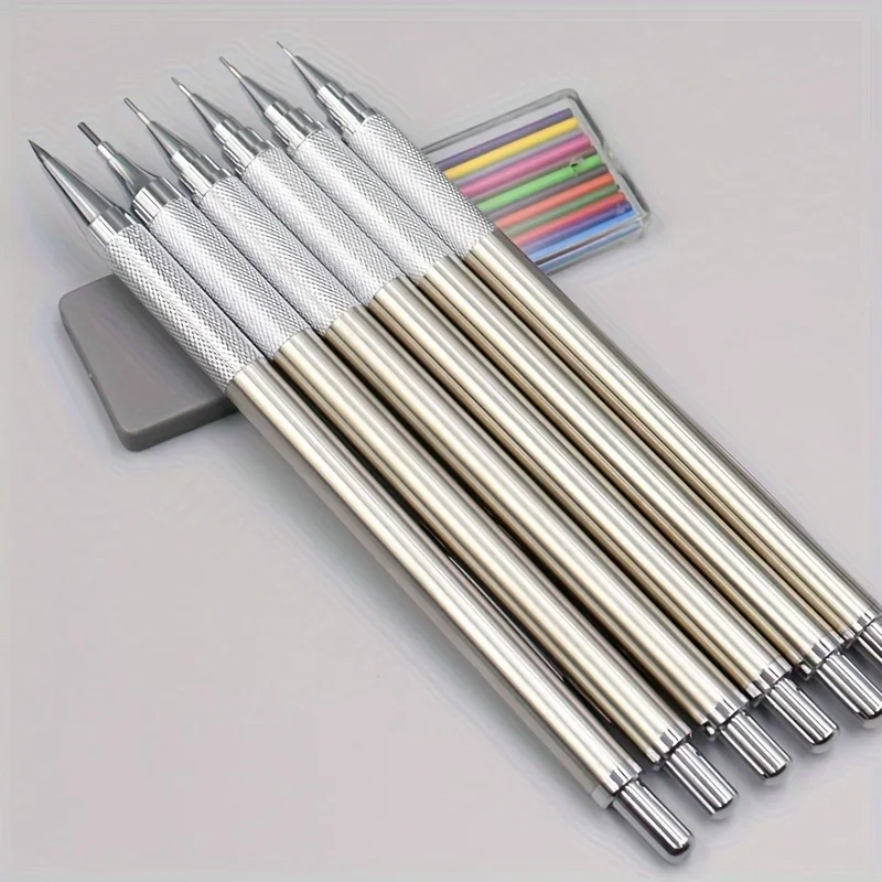 All Metal Mechanical Pencils 0.3, 0.5, 0.7, 0.9, 1.3 2.0Mm Lead Refills Art, Writing, Sketching Retractable Design
All Metal Mechanical Pencils 0.3, 0.5, 0.7, 0.9, 1.3 2.0Mm Lead Refills Art, Writing, Sketching Retractable Design
