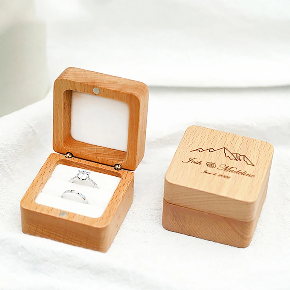 Proposal Ring Dustproof Retro Storage Box Walnut Wood Woman Mini Portable Jewelry Box Wedding Band Double Slot Carrying Case
Proposal Ring Dustproof Retro Storage Box Walnut Wood Woman Mini Portable Jewelry Box Wedding Band Double Slot Carrying Case