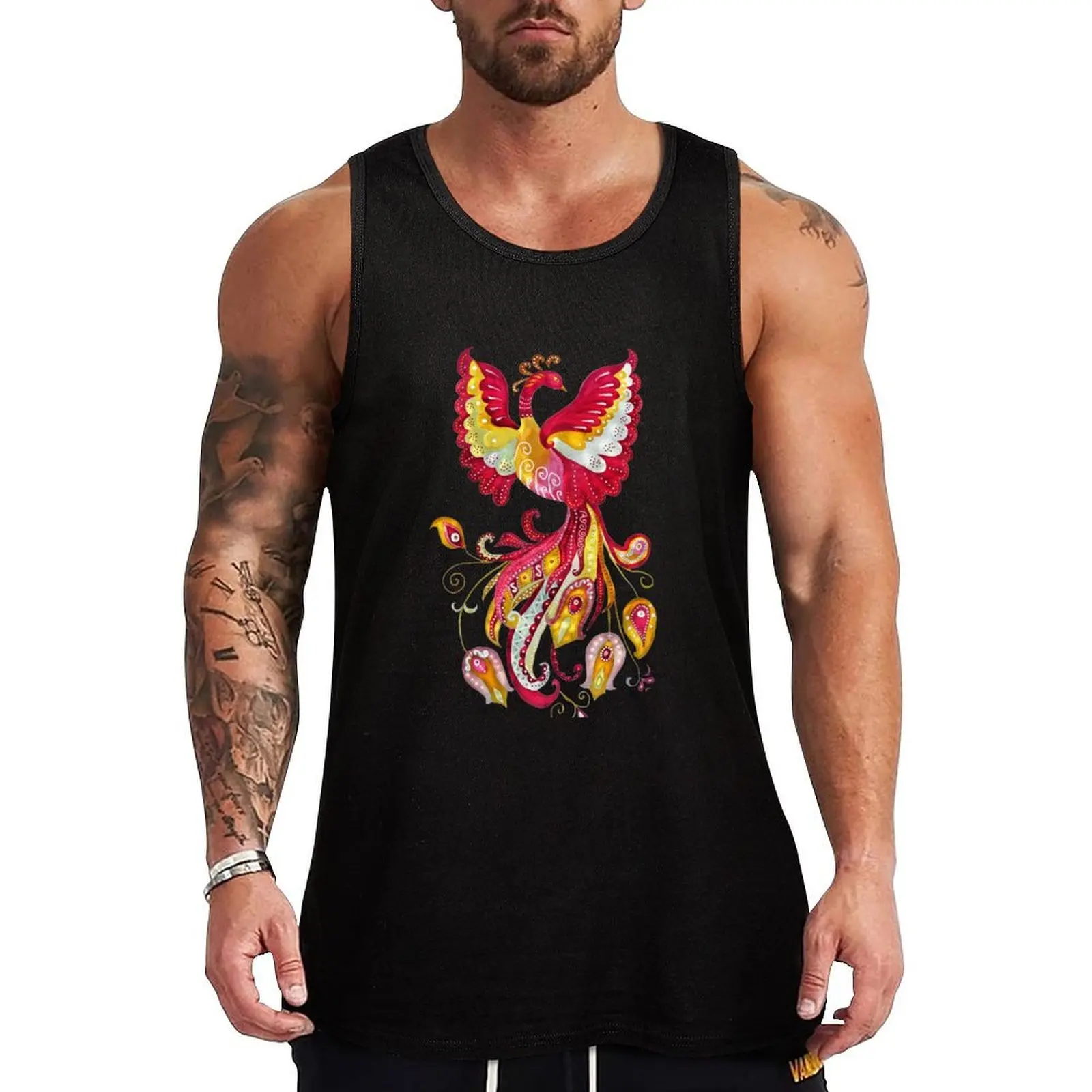 Elegant Red and Yellow Watercolor Firebird Phoenix, Fantasy Creature Tank Top Street Style Casual Tank Top Urban Sleeveless Top
Elegant Red and Yellow Watercolor Firebird Phoenix, Fantasy Creature Tank Top Street Style Casual Tank Top Urban Sleeveless Top
