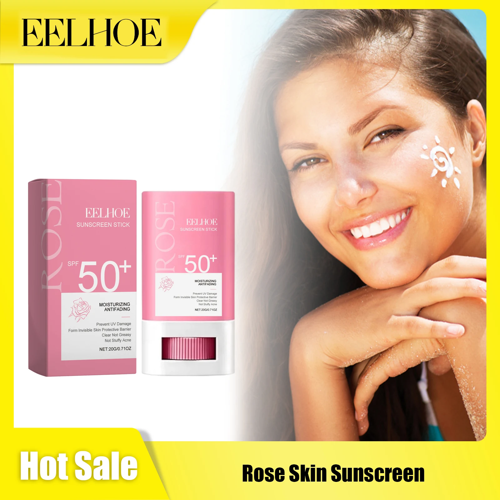 EELHOE Rose Skin Sunscreen UV Isolation Deep Hydration Improve Roughness Reduce Fine Lines Waterproof Refresh Facial Sunscreen.
EELHOE Rose Skin Sunscreen UV Isolation Deep Hydration Improve Roughness Reduce Fine Lines Waterproof Refresh Facial Sunscreen.