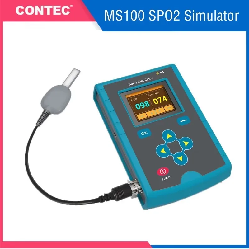 MS100 SPO2 Simulator Blood Oxygen Saturation Simulation R-curves Rate Amplitude Patient Monitor PR Pulse Oximeter Tester
MS100 SPO2 Simulator Blood Oxygen Saturation Simulation R-curves Rate Amplitude Patient Monitor PR Pulse Oximeter Tester