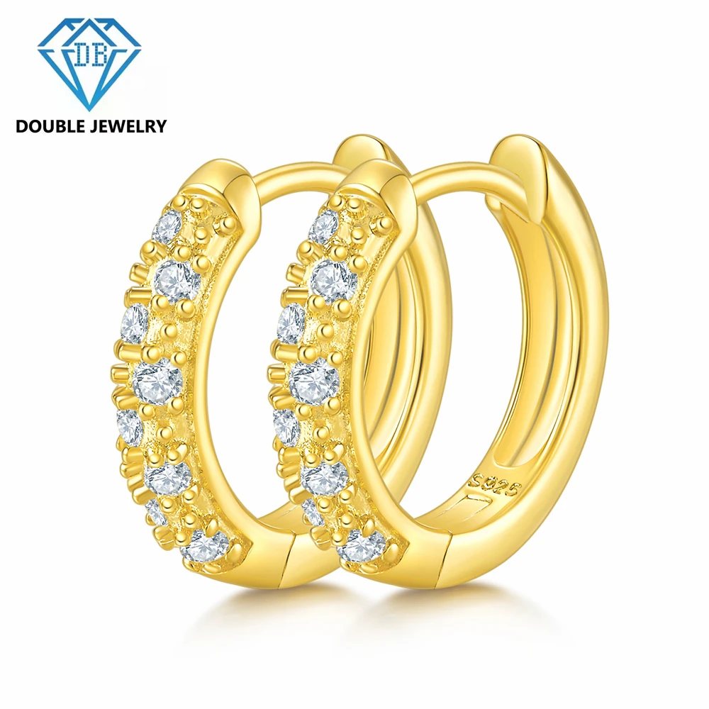 Double jewelry Full Moissanite Hoop Earrings For Women Man S925 Silver Stud Ear Fine Jewelry
Double jewelry Full Moissanite Hoop Earrings For Women Man S925 Silver Stud Ear Fine Jewelry