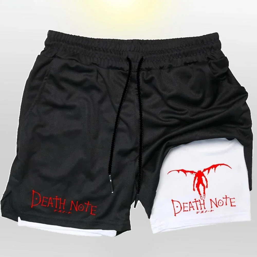 New Summer Anime Death Note Printed Men's Double-layer Training Shorts Breathable and Quick-drying GYM Running Football Shorts
New Summer Anime Death Note Printed Men's Double-layer Training Shorts Breathable and Quick-drying GYM Running Football Shorts