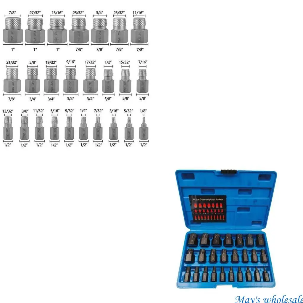 High Quality Screw Extractor Set Suitable for Homeowners, Carpenters, Mechanics 448A
High Quality Screw Extractor Set Suitable for Homeowners, Carpenters, Mechanics 448A