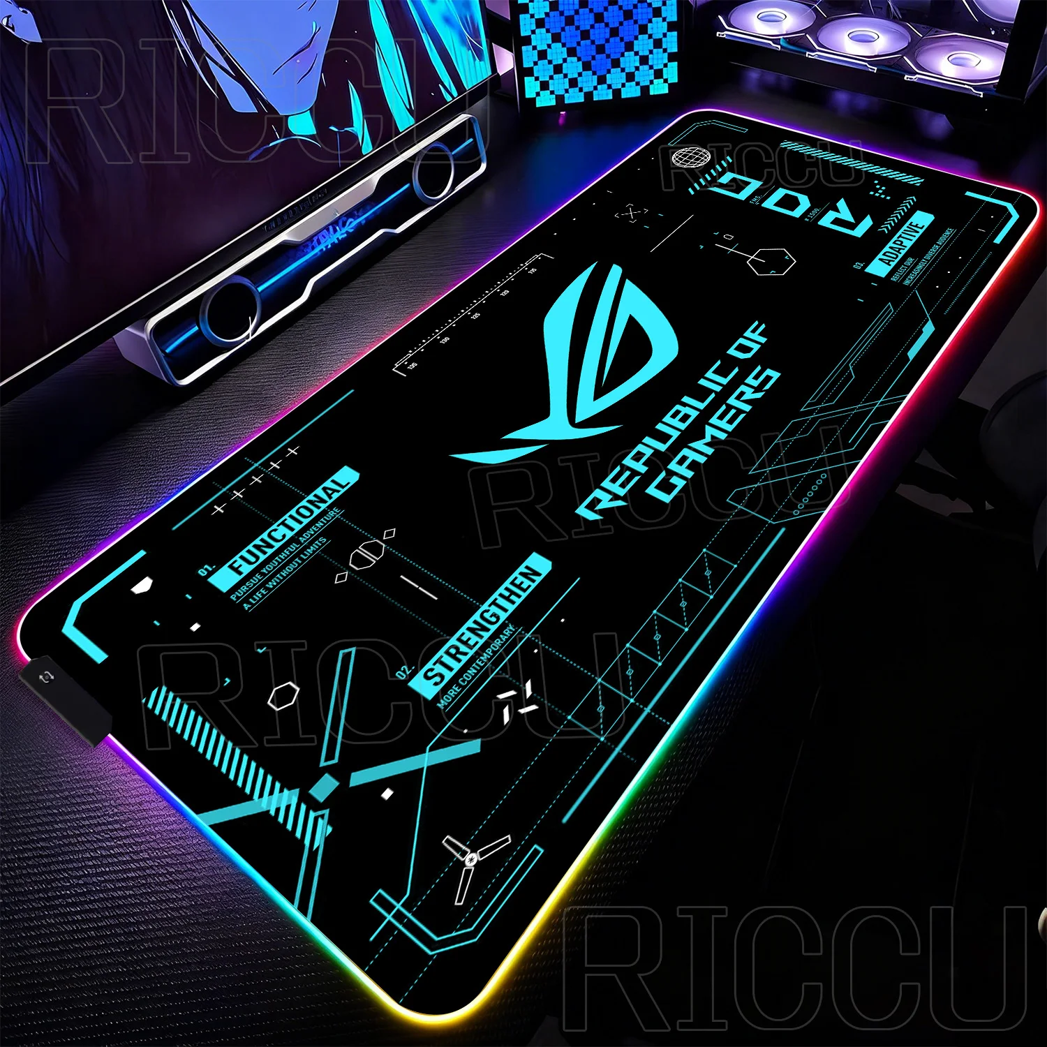 Игровой коврик RGB XXL HD с LED-подсветкой, большой расширенный коврик для мыши ROG Esports, коврик для клавиатуры, аксессуары для ПК
Игровой коврик RGB XXL HD с LED-подсветкой, большой расширенный коврик для мыши ROG Esports, коврик для клавиатуры, аксессуары для ПК