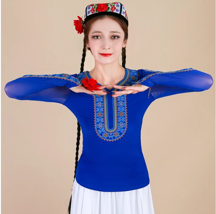 Summer Women's Xinjiang Dance Performance Dress Embroidered Dance Top
Summer Women's Xinjiang Dance Performance Dress Embroidered Dance Top