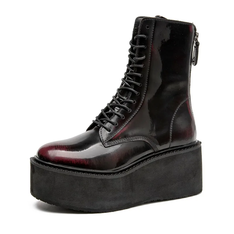 Women's Ankle Boots High heels Non-slip Thick-soled Fall Winter Women Booties Retro Height Enhancer Female Motorcycle Boots
Women's Ankle Boots High heels Non-slip Thick-soled Fall Winter Women Booties Retro Height Enhancer Female Motorcycle Boots