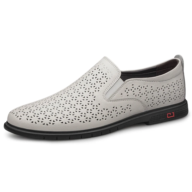 Genuine Leather Men's Loafers and Slip-ons Casual Dress Shoes Hollow Out Man Moccasins Summer Slip-On Flats Mens Driving Shoes
Genuine Leather Men's Loafers and Slip-ons Casual Dress Shoes Hollow Out Man Moccasins Summer Slip-On Flats Mens Driving Shoes