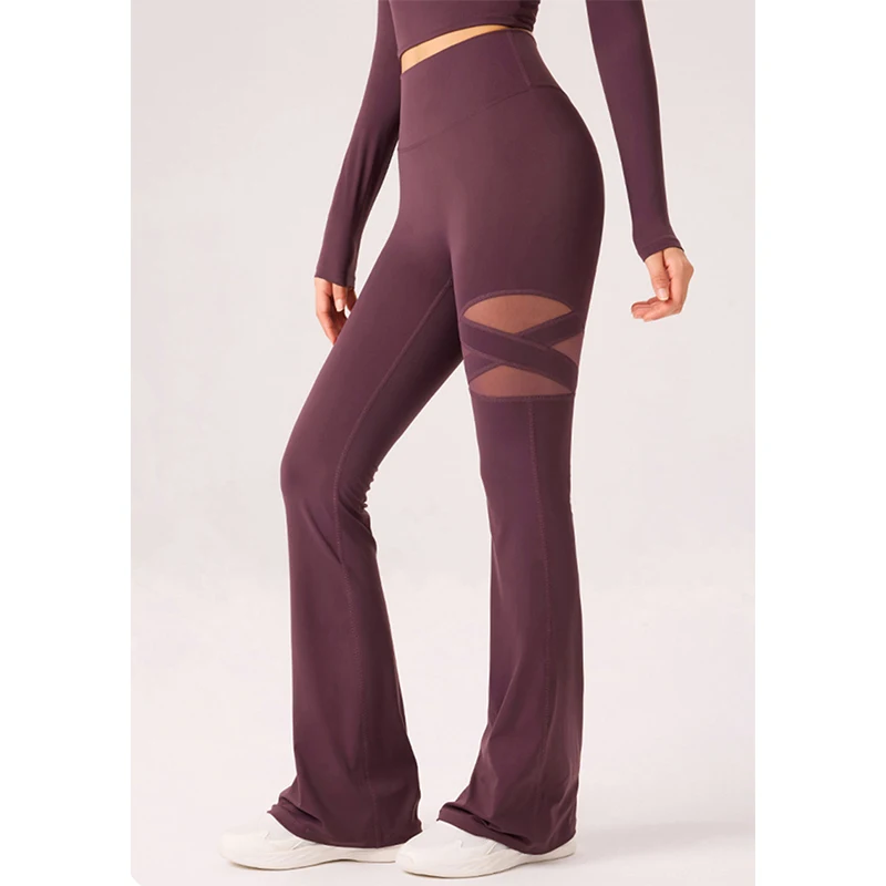 Gym Workout Flare Pants Women Mesh Hollow Out Yoga Pilates Butt Lifting Leggings Fashion High Waist Slim Design Sports Trousers
Gym Workout Flare Pants Women Mesh Hollow Out Yoga Pilates Butt Lifting Leggings Fashion High Waist Slim Design Sports Trousers