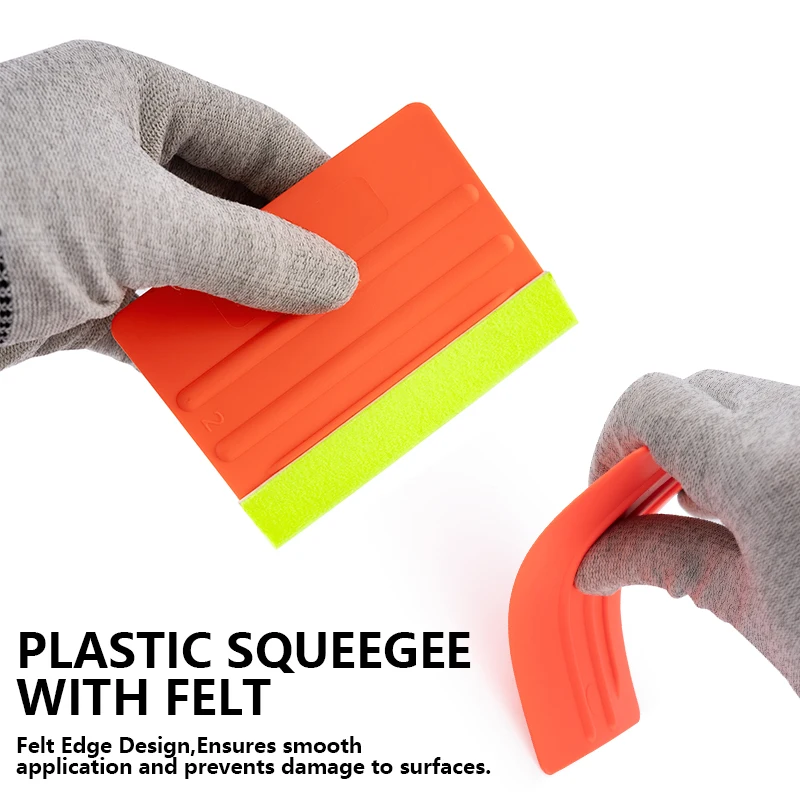 Top Quality Yellow Felt Edge Squeegee Soft Plastic Car Window Tint Tool Auto Vinyl Decal Wrap Scraper Cleaning Applicator Tools
Top Quality Yellow Felt Edge Squeegee Soft Plastic Car Window Tint Tool Auto Vinyl Decal Wrap Scraper Cleaning Applicator Tools