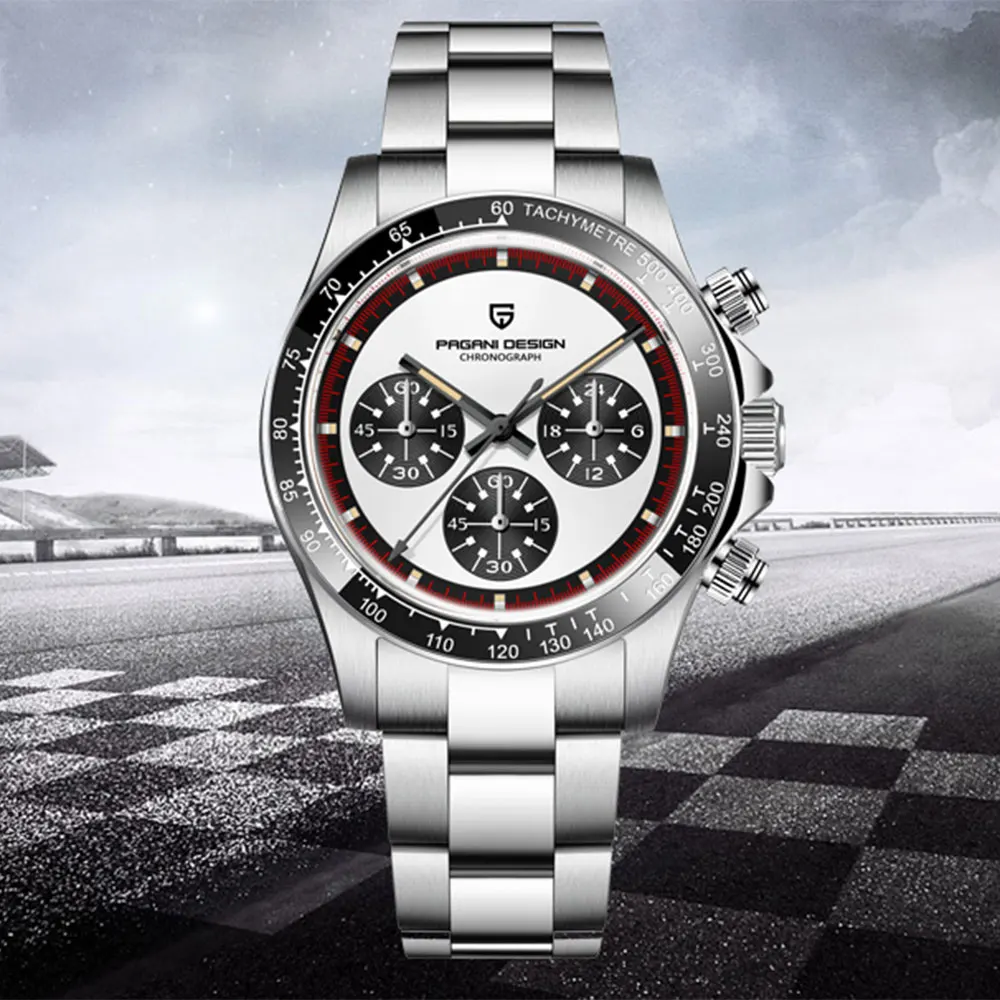 VK63 Quartz Watch PAGANI DESIGN 40mm Men's Wristwatch 100M Waterproof Chronograph Top Brand Stainless Steel Watches for Man Gift
VK63 Quartz Watch PAGANI DESIGN 40mm Men's Wristwatch 100M Waterproof Chronograph Top Brand Stainless Steel Watches for Man Gift
