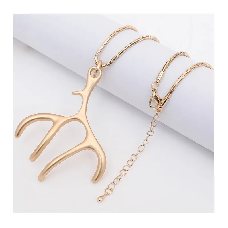 New Hot-selling Metal Jewelry Antlers Simple and Versatile Retro Sweater Chain Fashion High-end Necklace
New Hot-selling Metal Jewelry Antlers Simple and Versatile Retro Sweater Chain Fashion High-end Necklace
