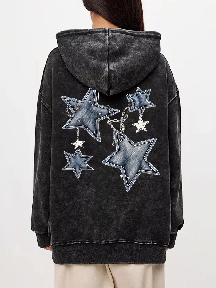 Autumn Womans Washed Hoodies Pentagram And Chain Pattern Prints Streetwears Warm Oversize Cotton Pullovers Casual Female Clothes
Autumn Womans Washed Hoodies Pentagram And Chain Pattern Prints Streetwears Warm Oversize Cotton Pullovers Casual Female Clothes