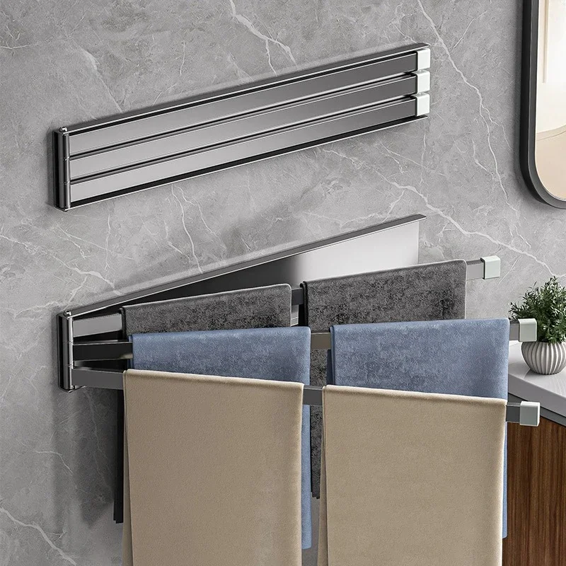 Folding Towel Rack Wall Mounted Kitchen Bathroom Balcony Activity Towel Bar Stainless Steel Rag Hanger
Folding Towel Rack Wall Mounted Kitchen Bathroom Balcony Activity Towel Bar Stainless Steel Rag Hanger