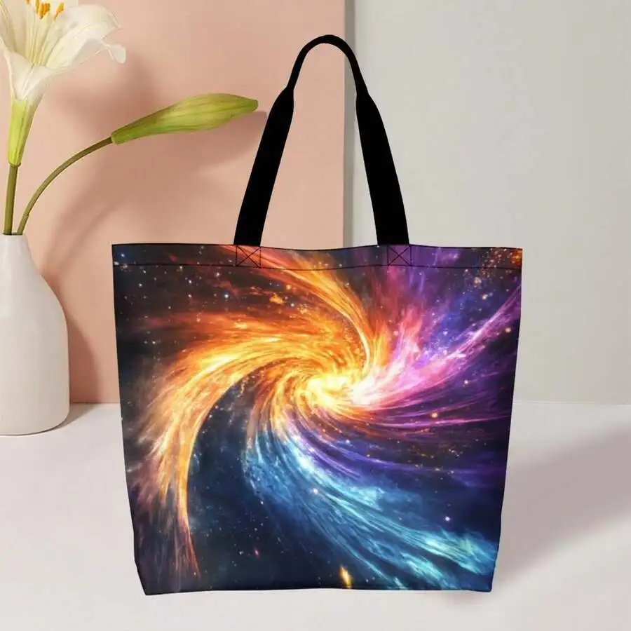 Galaxy Vortex Tote Bag For Adults Space Nebula Print Casual Shoulder Bag
Galaxy Vortex Tote Bag For Adults Space Nebula Print Casual Shoulder Bag