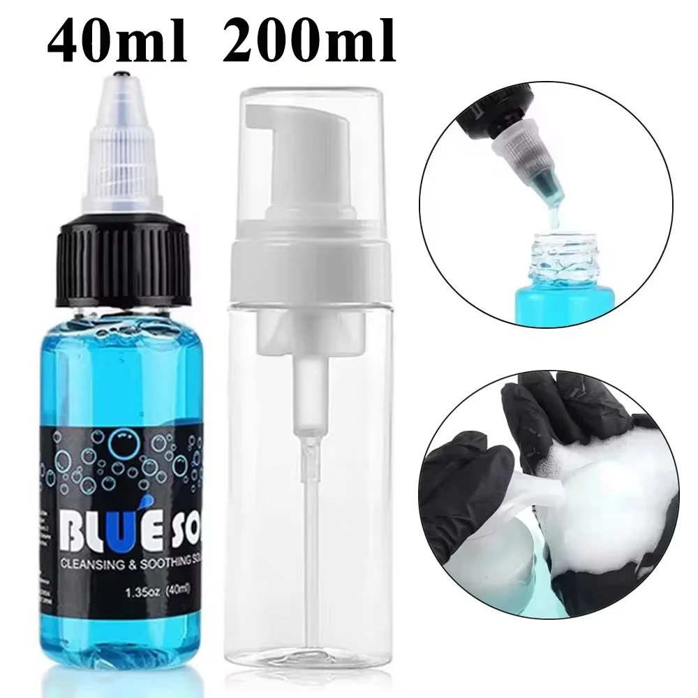 40ML Tattoo Blue Soap Blue Algae Soap and Tattoo Foam Bottle Sooth Solution Tattoo Cleaning Soap Tattoo Clean Accessories
40ML Tattoo Blue Soap Blue Algae Soap and Tattoo Foam Bottle Sooth Solution Tattoo Cleaning Soap Tattoo Clean Accessories