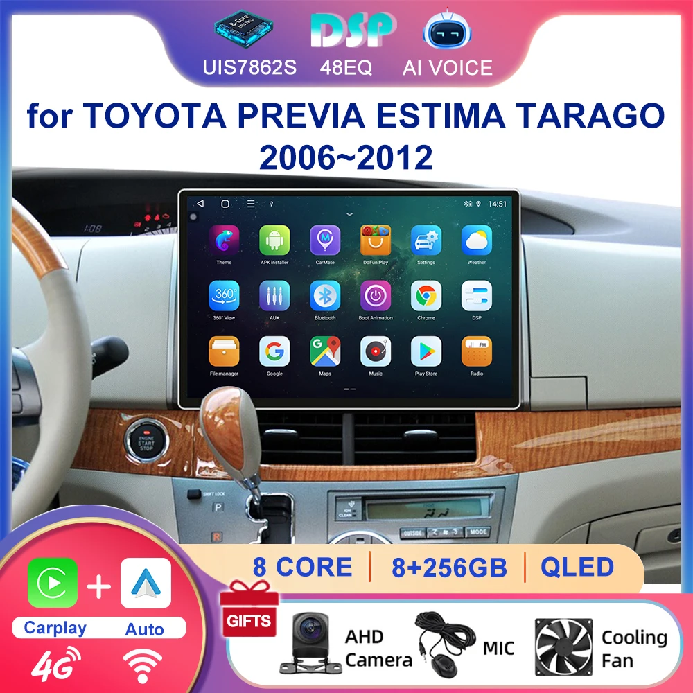WiFi 4G GPS BT Multi-language Car Navigation Stereo Multimedia Player Android Autoradio With Carplay for Toyota Previa 2006~2012
WiFi 4G GPS BT Multi-language Car Navigation Stereo Multimedia Player Android Autoradio With Carplay for Toyota Previa 2006~2012
