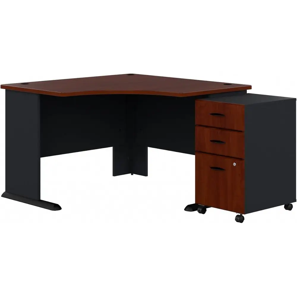 Bush Businurniture Series A 48W Desk with Mobile ile Cabinet in Hansen Cherry and
Bush Businurniture Series A 48W Desk with Mobile ile Cabinet in Hansen Cherry and