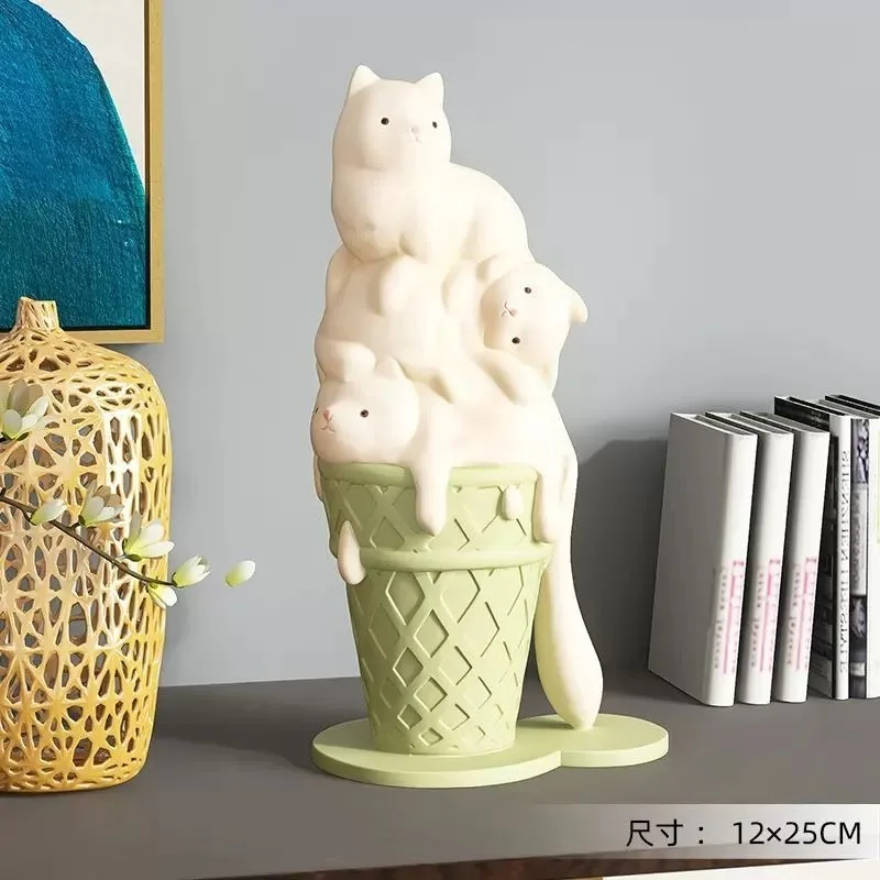 Cartoon Glass Ice Cream Cat Ornament Creative Carving Craft Accessories for Interior Room Table Accessories Home Decoration
Cartoon Glass Ice Cream Cat Ornament Creative Carving Craft Accessories for Interior Room Table Accessories Home Decoration