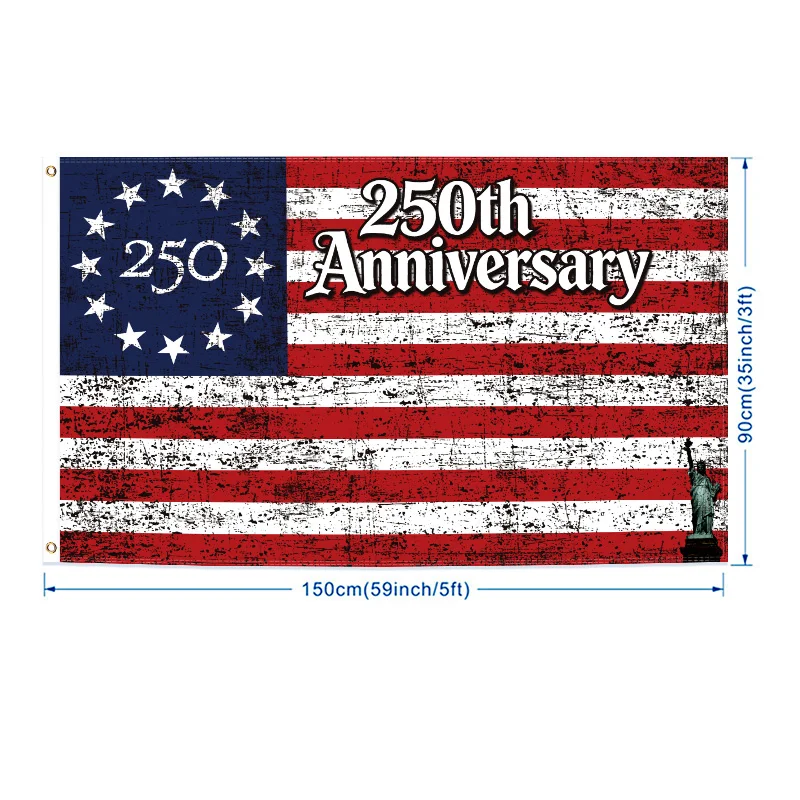 America 250th Anniversary Flag US Independence Day Flag 250 Years Birthday Flag Bald Eagle Banner for Outdoor Hanging
America 250th Anniversary Flag US Independence Day Flag 250 Years Birthday Flag Bald Eagle Banner for Outdoor Hanging