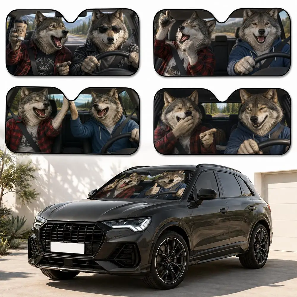 Wolf Sun Visor Heat-insulating Aluminum FilmReusable Suction Cup Blocks UV Rays Car Sun Visor
Wolf Sun Visor Heat-insulating Aluminum FilmReusable Suction Cup Blocks UV Rays Car Sun Visor