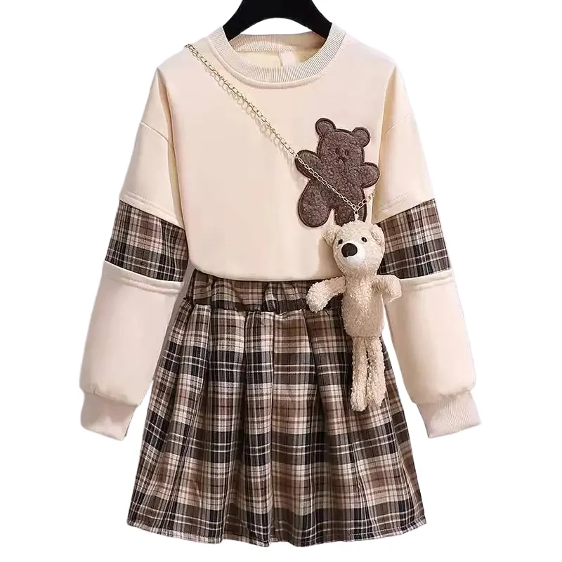 Girls Teen Clothing Set Spring and Autumn Children's Short Skirt Two Piece Set Little Kids Pure Cotton Clothes Baby Girl Clothes
Girls Teen Clothing Set Spring and Autumn Children's Short Skirt Two Piece Set Little Kids Pure Cotton Clothes Baby Girl Clothes