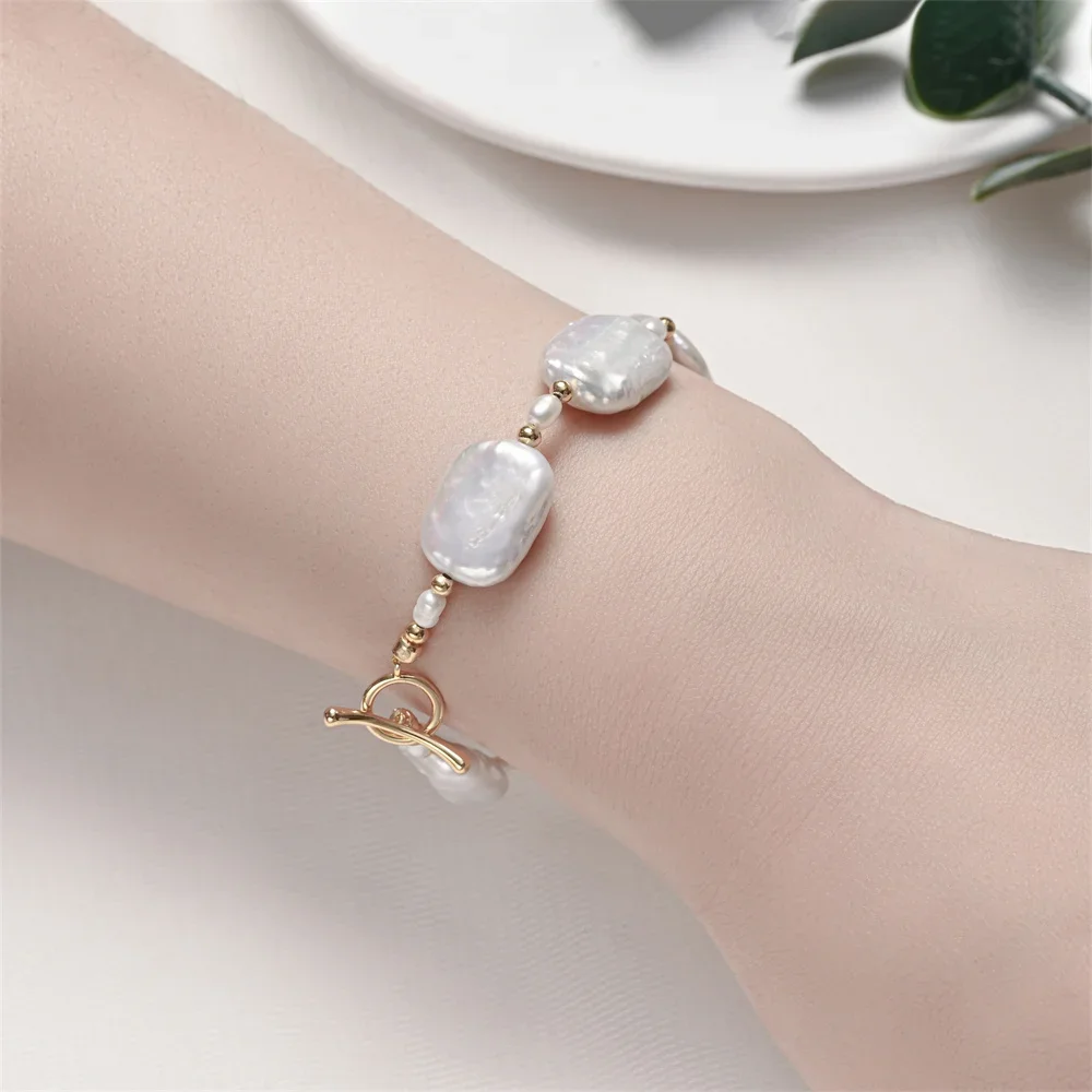 Hengsheng 13.5*17mm Baroque Freshwater Pearl Bracelet for Women 16cm 18cm 20cm OT Buckle Pearl Bracelet Jewelry Gift 2025 New In
Hengsheng 13.5*17mm Baroque Freshwater Pearl Bracelet for Women 16cm 18cm 20cm OT Buckle Pearl Bracelet Jewelry Gift 2025 New In