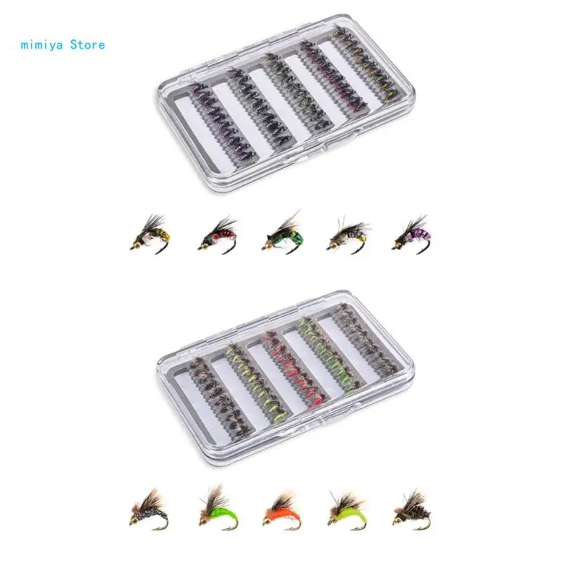 pipi 50Pcs/pack Insect Fishing Flies Lures Fly Hooks Dry Wet Flies Insect Streamers
pipi 50Pcs/pack Insect Fishing Flies Lures Fly Hooks Dry Wet Flies Insect Streamers