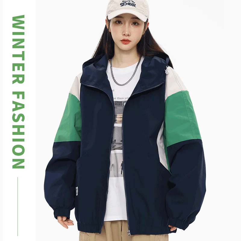 Korean Cropped Jacket Women Oversized Y2k Harajuku Zip Up Windbreaker Patchwork Jackets Autumn Streetwear Waterproof Coats Women
Korean Cropped Jacket Women Oversized Y2k Harajuku Zip Up Windbreaker Patchwork Jackets Autumn Streetwear Waterproof Coats Women