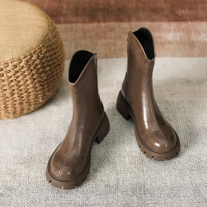 Multi Colored Womens Boots Short Boots with Waterproof and Anti Slip Back Zipper 2025 New Spring Autumn Outdoor PU Fashion Boots
Multi Colored Womens Boots Short Boots with Waterproof and Anti Slip Back Zipper 2025 New Spring Autumn Outdoor PU Fashion Boots