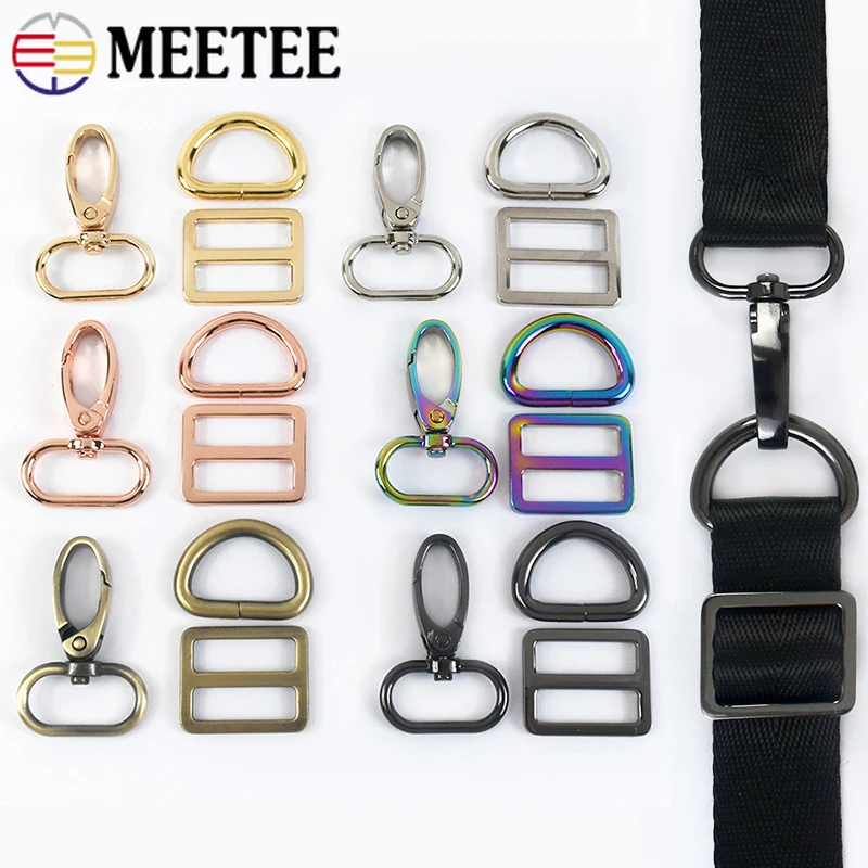 2/5Sets 16-38mm Metal Buckle D Ring Clasp Swivel Lobster Snap Hook Bag Strap Adjust Slider Dog Collar Buckles DIY Accessories
2/5Sets 16-38mm Metal Buckle D Ring Clasp Swivel Lobster Snap Hook Bag Strap Adjust Slider Dog Collar Buckles DIY Accessories