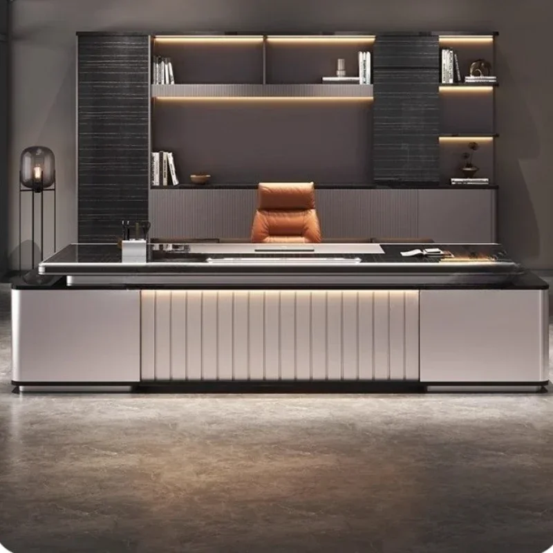 L Shaped Modern Furniture Nordic luxury high-end paint desktop desk simple modern president table office desk chair Office Desks
L Shaped Modern Furniture Nordic luxury high-end paint desktop desk simple modern president table office desk chair Office Desks