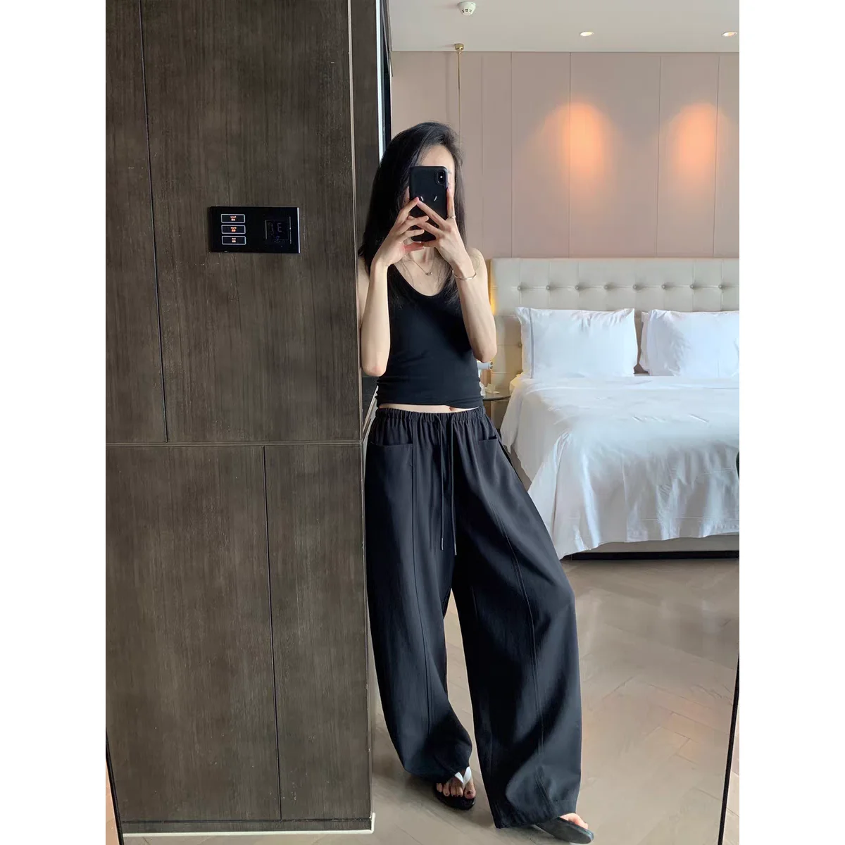 Cotton Linen Casual Pants Women's Long Straight Knife Loose Waist Drawstring Summer New Arrival 2026 Casual Trousers
Cotton Linen Casual Pants Women's Long Straight Knife Loose Waist Drawstring Summer New Arrival 2026 Casual Trousers