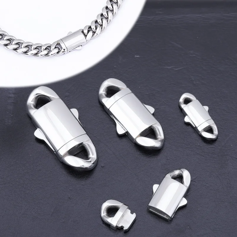 Stainless steel Cuban chain circular arc chain buckle hip-hop denim chain titanium steel chain jewelry buckle head
Stainless steel Cuban chain circular arc chain buckle hip-hop denim chain titanium steel chain jewelry buckle head