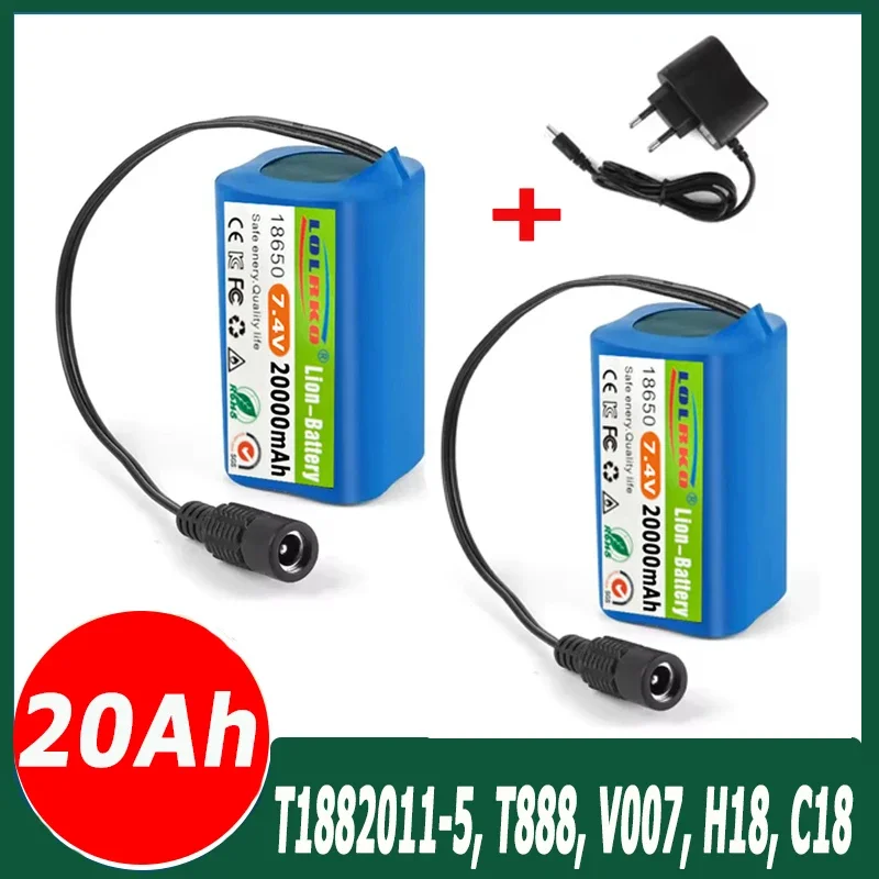 Battery 7.4V For T188 T888 2011-5 V007 C18 H18 So on Remote Control RC Fishing Bait Boat Parts 20000mAh 
Battery 7.4V For T188 T888 2011-5 V007 C18 H18 So on Remote Control RC Fishing Bait Boat Parts 20000mAh