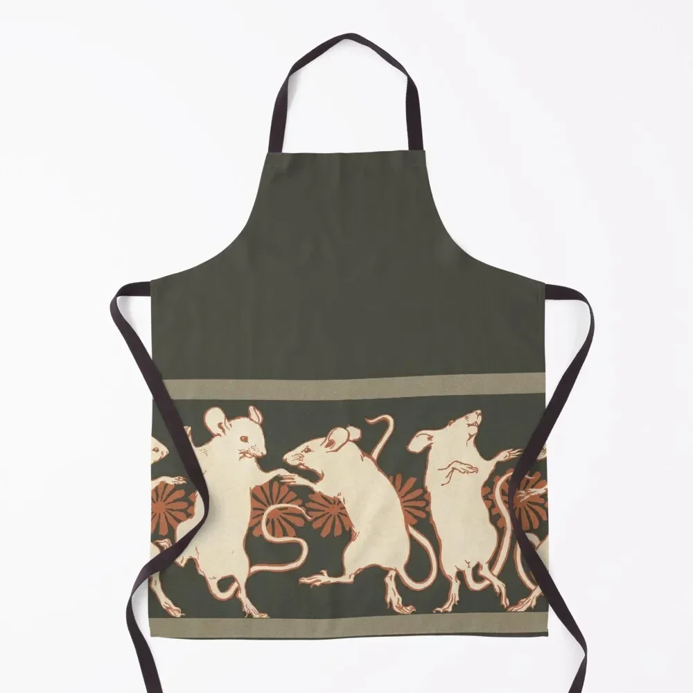 Dancing Mice - Vintage Art Nouveau Pattern Apron For Cooking Hairdresser Home and kitchen products Apron
Dancing Mice - Vintage Art Nouveau Pattern Apron For Cooking Hairdresser Home and kitchen products Apron