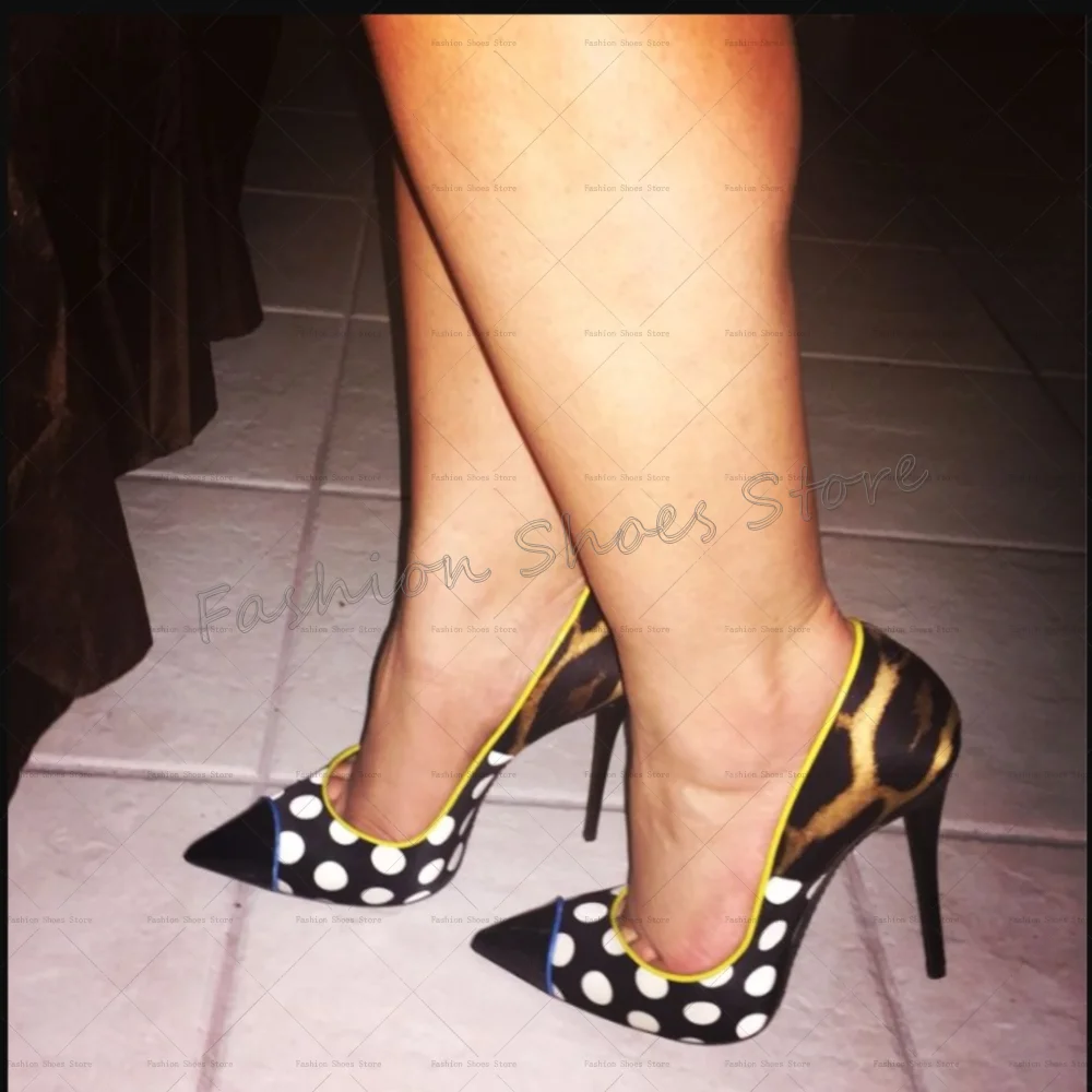 Pointed Toe Polka Dot Pattern Shallow Pumps Women Shoes Stilettos High Heels Party Banquet Dating 2025 Zapatos Para Mujere
Pointed Toe Polka Dot Pattern Shallow Pumps Women Shoes Stilettos High Heels Party Banquet Dating 2025 Zapatos Para Mujere