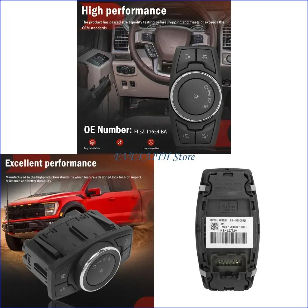 124B Car Headlight Switches Panel Decoration Sticker Trim Cover Part Number FL3Z-11654-BA Black Cover Trim
124B Car Headlight Switches Panel Decoration Sticker Trim Cover Part Number FL3Z-11654-BA Black Cover Trim