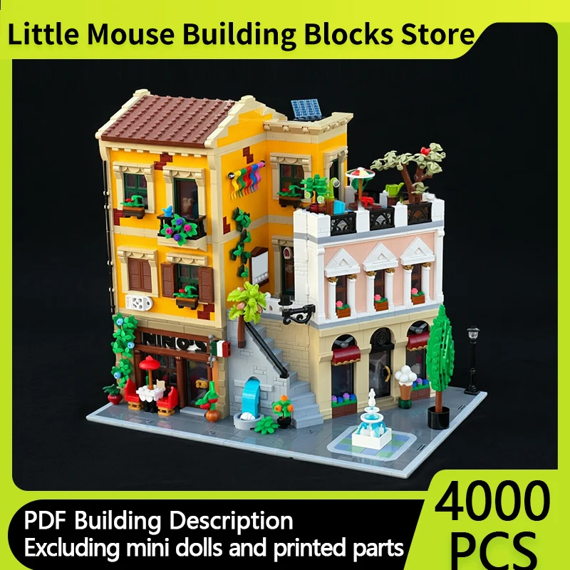 City Street View Model MOC Building Bricks Street Corner Store Modular Technology Gifts Holiday Assemble Children Toys Suit
City Street View Model MOC Building Bricks Street Corner Store Modular Technology Gifts Holiday Assemble Children Toys Suit