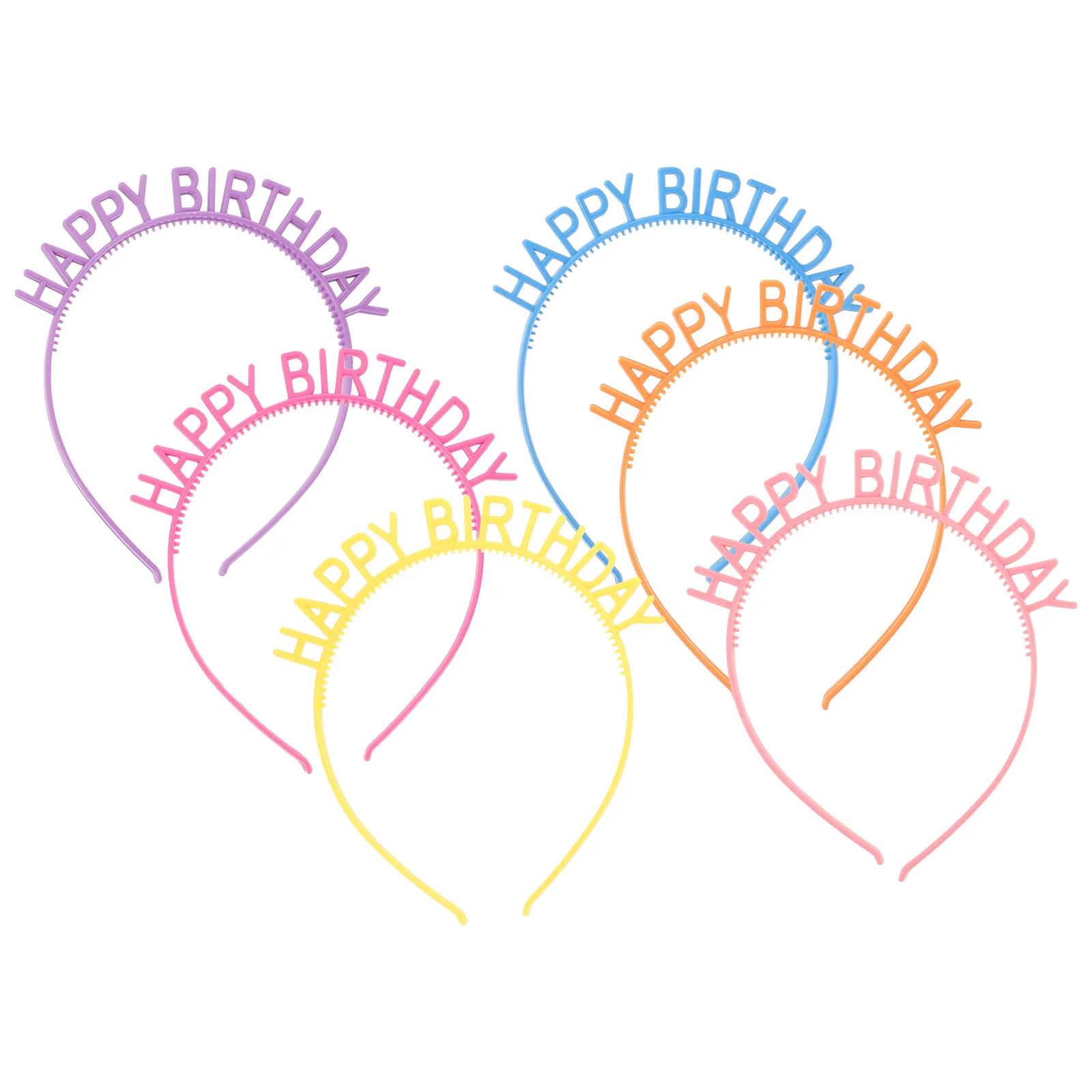 6pcs Creative Headband Plastic Headband Birthday Headwear for Girl Kid Child (Yellow+Purple+Blue+Pink+Orange+Rose Red)
6pcs Creative Headband Plastic Headband Birthday Headwear for Girl Kid Child (Yellow+Purple+Blue+Pink+Orange+Rose Red)