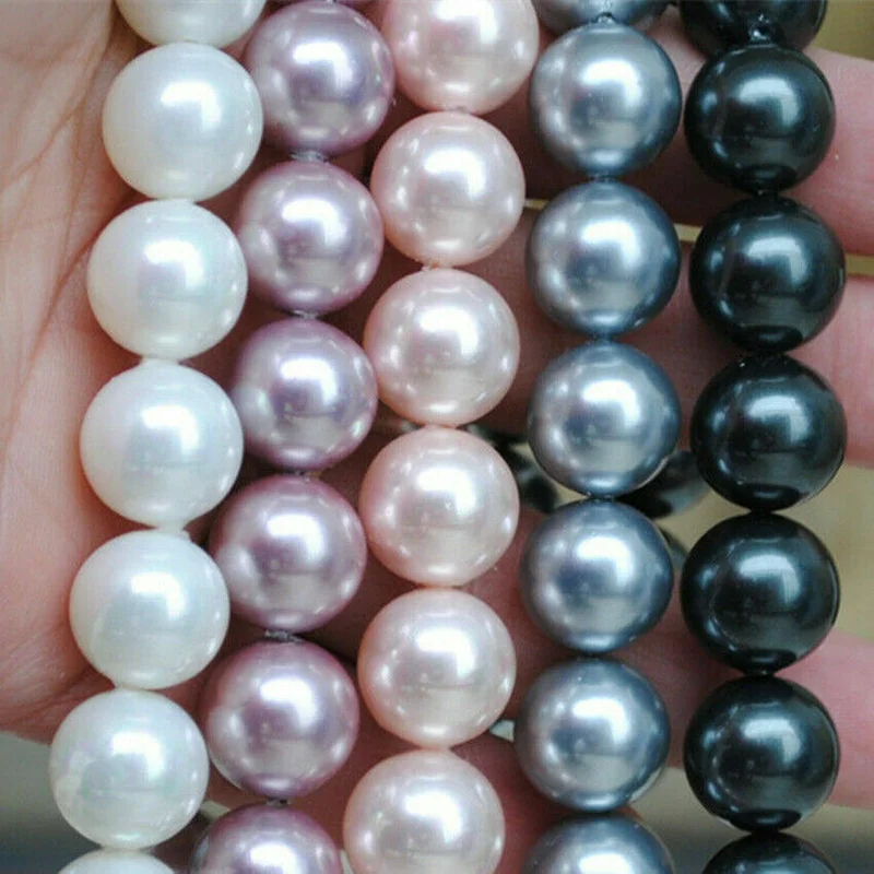 Wholesale 5 Strands 8mm South Sea Shell Pearl Round Loose Beads 16"AAA 
Wholesale 5 Strands 8mm South Sea Shell Pearl Round Loose Beads 16"AAA