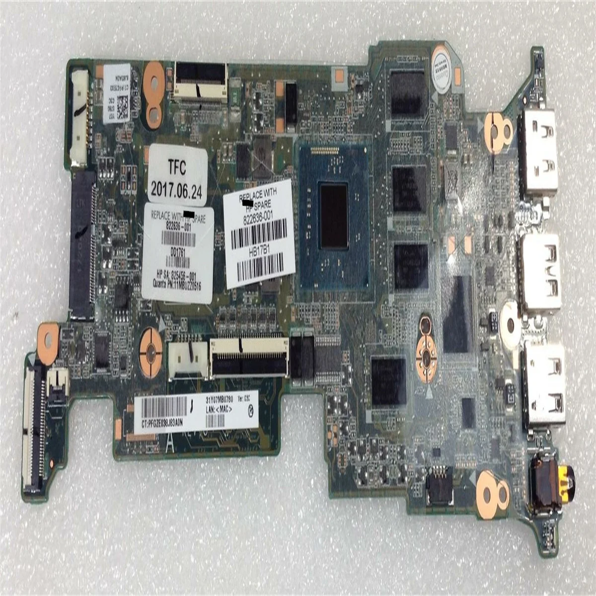 822636-001 для материнской платы Chromebook 11 G4 4 ГБ процессора Intel Celeron N2840, 100% полное тестирование
822636-001 для материнской платы Chromebook 11 G4 4 ГБ процессора Intel Celeron N2840, 100% полное тестирование