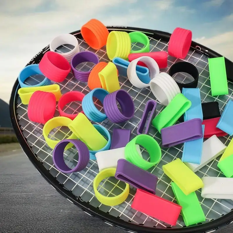 4-in-1 Silicone Sweat-Absorbing Tennis Racket Grip Rings, Enhances Handle Grip, Perfect Tennis Accoutrements.
4-in-1 Silicone Sweat-Absorbing Tennis Racket Grip Rings, Enhances Handle Grip, Perfect Tennis Accoutrements.