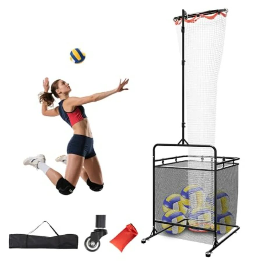Volleyball Setter Training Net with Ball Collection Net Adjustable Setting Trainer 6 Angles 2 Target Hoops Sandbags Suction Cup
Volleyball Setter Training Net with Ball Collection Net Adjustable Setting Trainer 6 Angles 2 Target Hoops Sandbags Suction Cup
